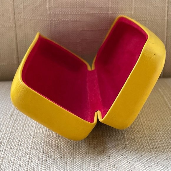 ray-ban Glasses Case Yellow Hard Case Authentic Ray-Ban - Picture 12 of 12